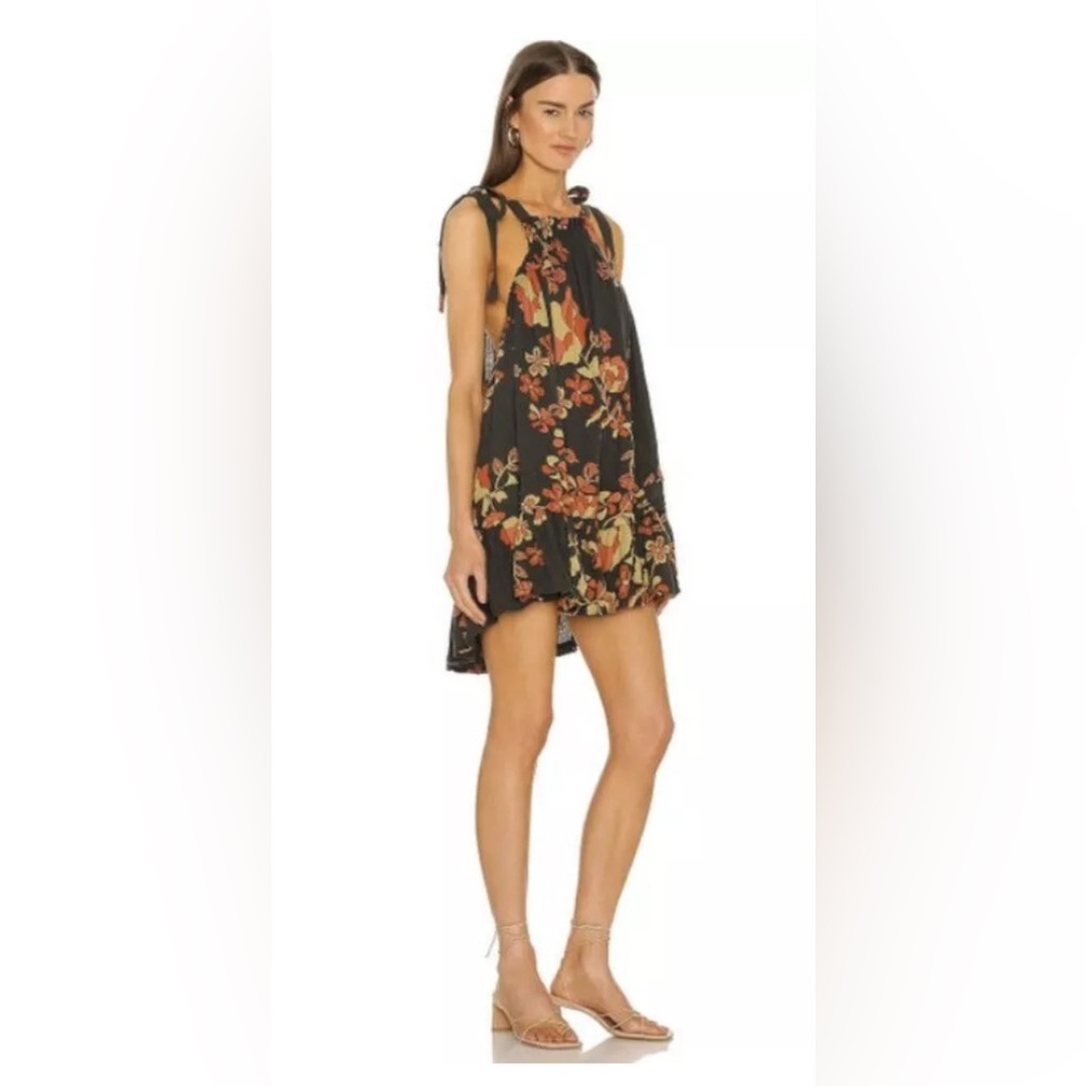 Free People Sleeveless Floral Fleur Printed Tunic Top Twilight Combo NWOT Wmns M